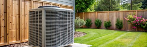 Air conditioner in back yard