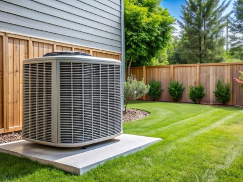 Air conditioner in back yard